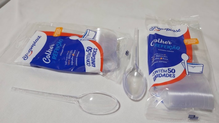 COLHER REFEI��O TRANSPATENTE COM 50 UNIDADES